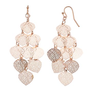 LC Lauren Conrad Filigree Dangle Nickel Free Earrings